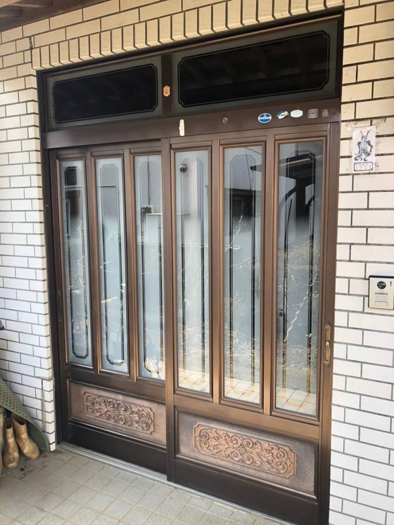 【笠間市】玄関引き戸リフォーム工事