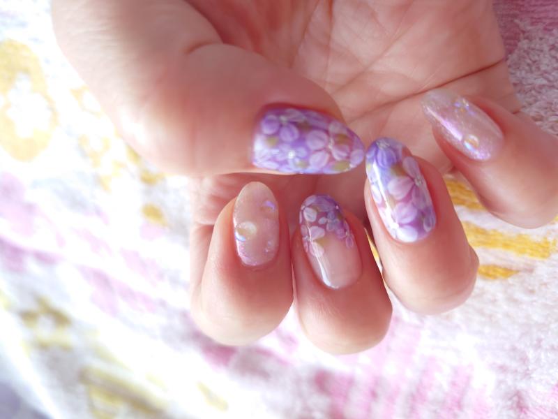 ◆紫陽花ネイル◆