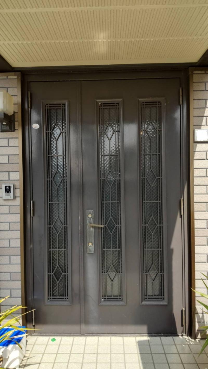 北九州　玄関リフォーム　LIXILリシェント玄関ドア