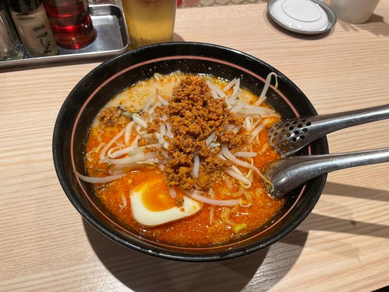 24歳のお食事巡り　小倉北区　新田屋　梟　担々麺