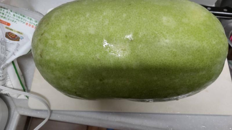 9/26（火)　夏の終わりにいただく冬瓜？冬まで保つ?…
