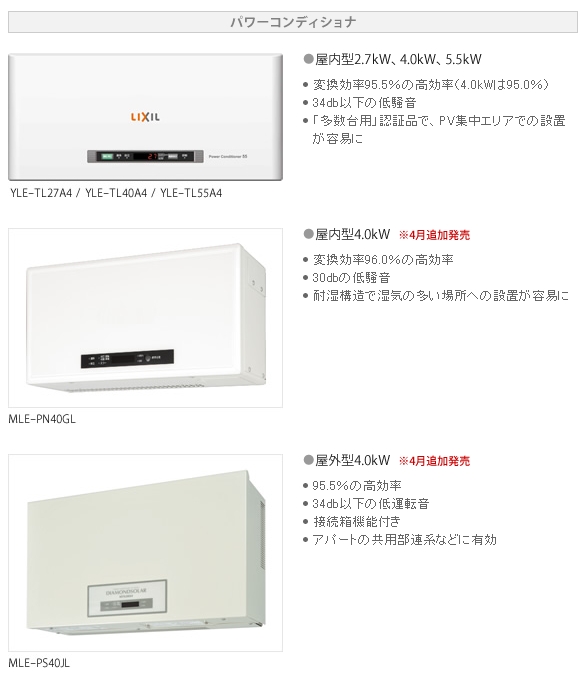 kpk-a40 オムロン パワーコンディショナー リクシル 太陽光発電パワー