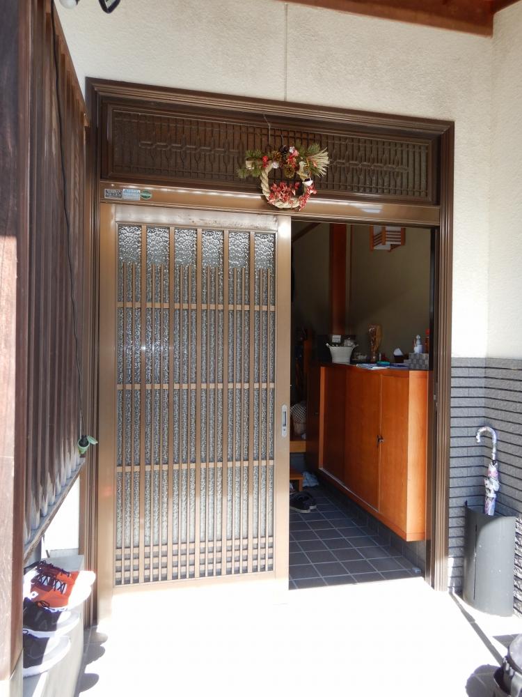 玄関引き戸リシェント玄関引き戸で交換