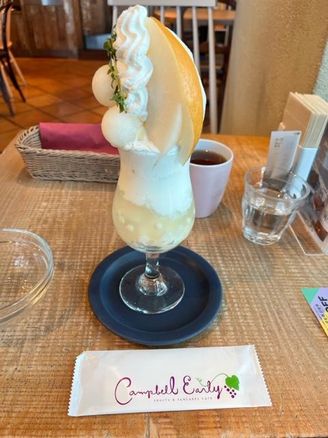 日田梨のパフェ