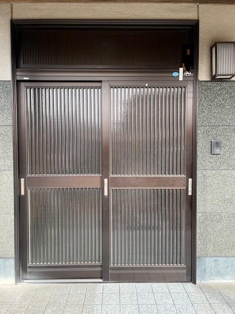 玄関引戸リシェント工事