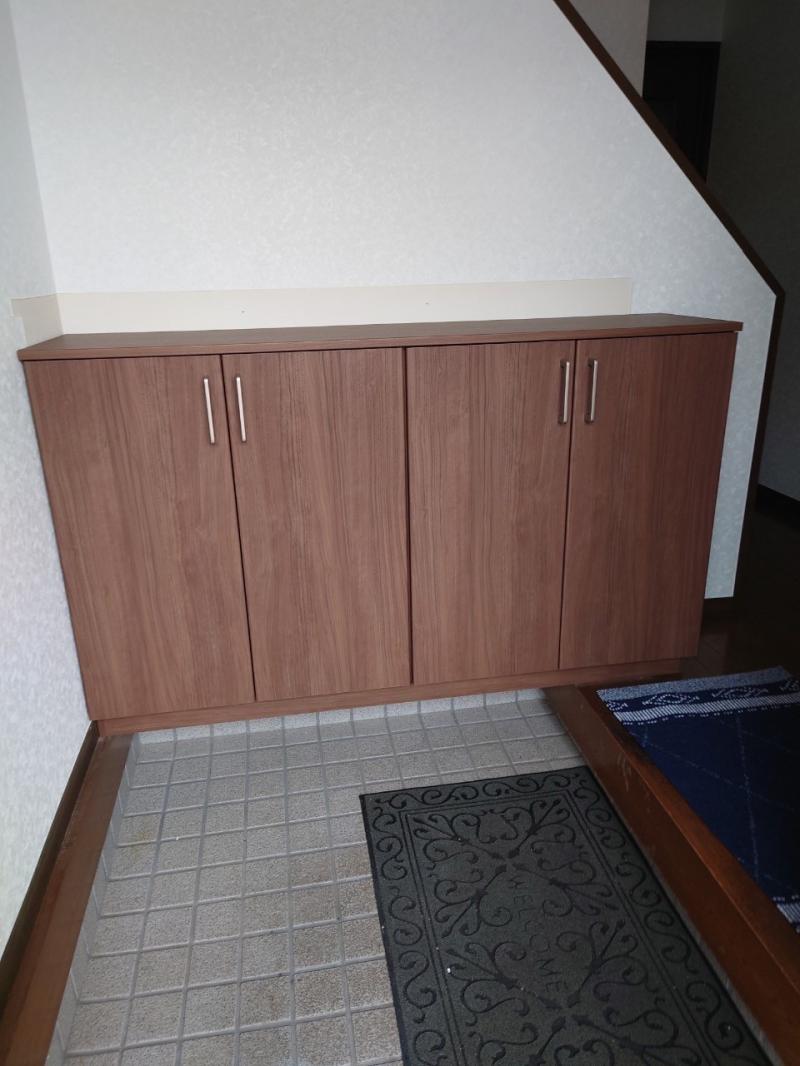 玄関収納を新しく
