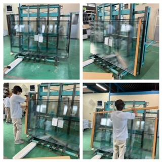 インプラスの障子の組み立て作業をしました！