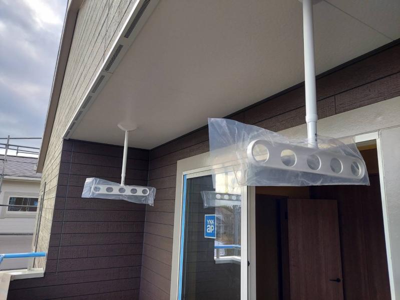 物干し用金具　工事