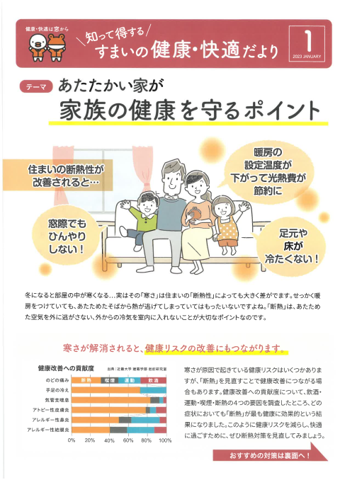 **すまいの健康・快適だより1月号**