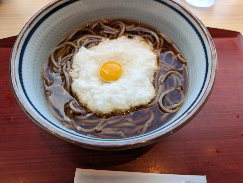 今日の昼はそば
