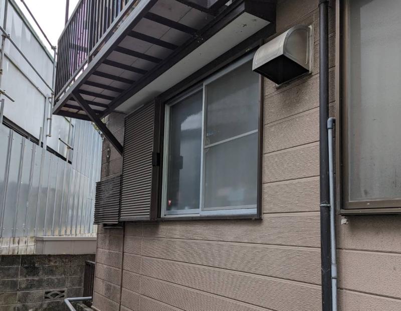 面格子の取付　ちょっと特殊で