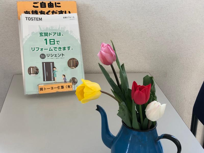 チューリップの花を頂きました。