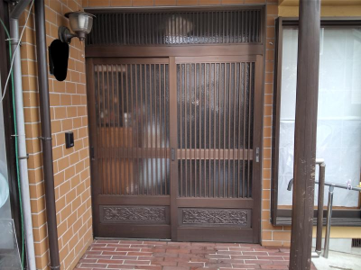 【八王子市】玄関引戸 部品現調 ミネトーヨー住器のブログ 写真1