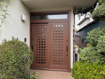 ミネトーヨー住器の【八王子市】リシェント玄関引戸　カバー工事の施工事例詳細写真2