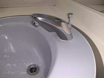 八王子市 施設【洗面所 自動水栓交換】現調、打ち合わせ ミネトーヨー住器のブログ 写真2