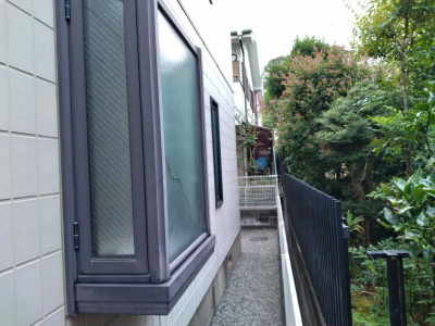 【八王子市】マンション　出窓部　ガラス交換工事　現調 ミネトーヨー住器のブログ 写真1
