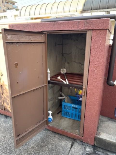【ゴミ置き場ドアの現調、打ち合わせ】 ミネトーヨー住器のブログ 写真2