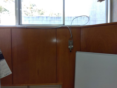 【八王子市】私立大学　鏡交換工事、オペレーター交換工事、現調、打ち合わせ ミネトーヨー住器のブログ 写真2