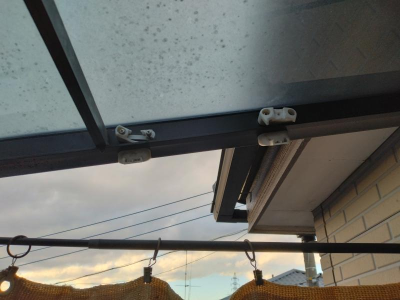 【八王子市】ベランダ屋根吊下げ物干し　現調 ミネトーヨー住器のブログ 写真1