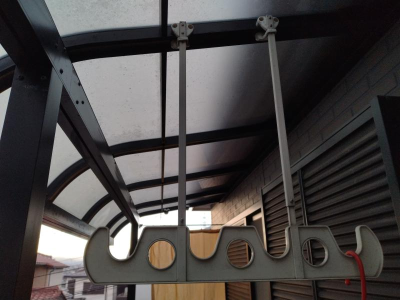 【八王子市】ベランダ屋根吊下げ物干し　現調 ミネトーヨー住器のブログ 写真2