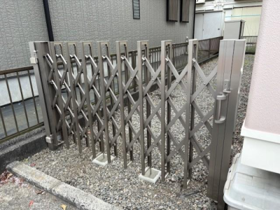 ミネトーヨー住器の【八王子市】伸縮門扉工事の施工事例詳細写真2