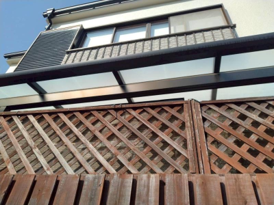 ミネトーヨー住器の【動画有】八王子市 キャピア(庇)取付工事の施工事例詳細写真2