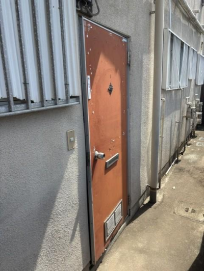 【アパートドア改修工事】打ち合わせ、現調 ミネトーヨー住器のブログ 写真1