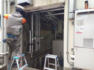 ミネトーヨー住器の【八王子市】私立大学 機械室スチールドアカバー工事の施工事例詳細写真4