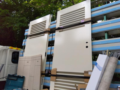ミネトーヨー住器の【八王子市】私立大学 機械室スチールドアカバー工事の施工事例詳細写真6