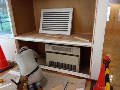 ミネトーヨー住器の八王子市内の施設にて|経年劣化による押入棚の修理・補強工事の施工事例詳細写真4