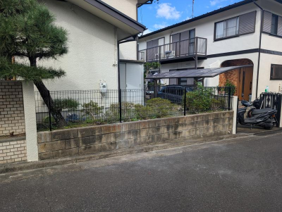 ミネトーヨー住器の【八王子市】お庭のフェンス交換工事を行いました！の施工事例詳細写真2