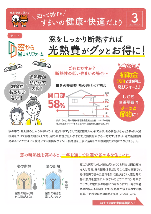 すまいの健康・快適だより　3