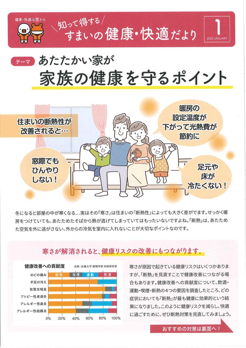 すまいの健康・快適だより　1月号