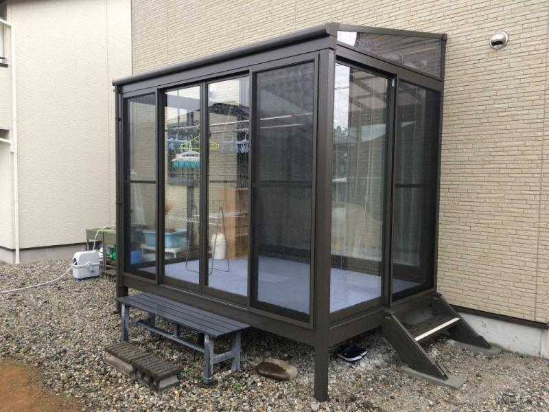 サンルーム兼物干し場の施工例