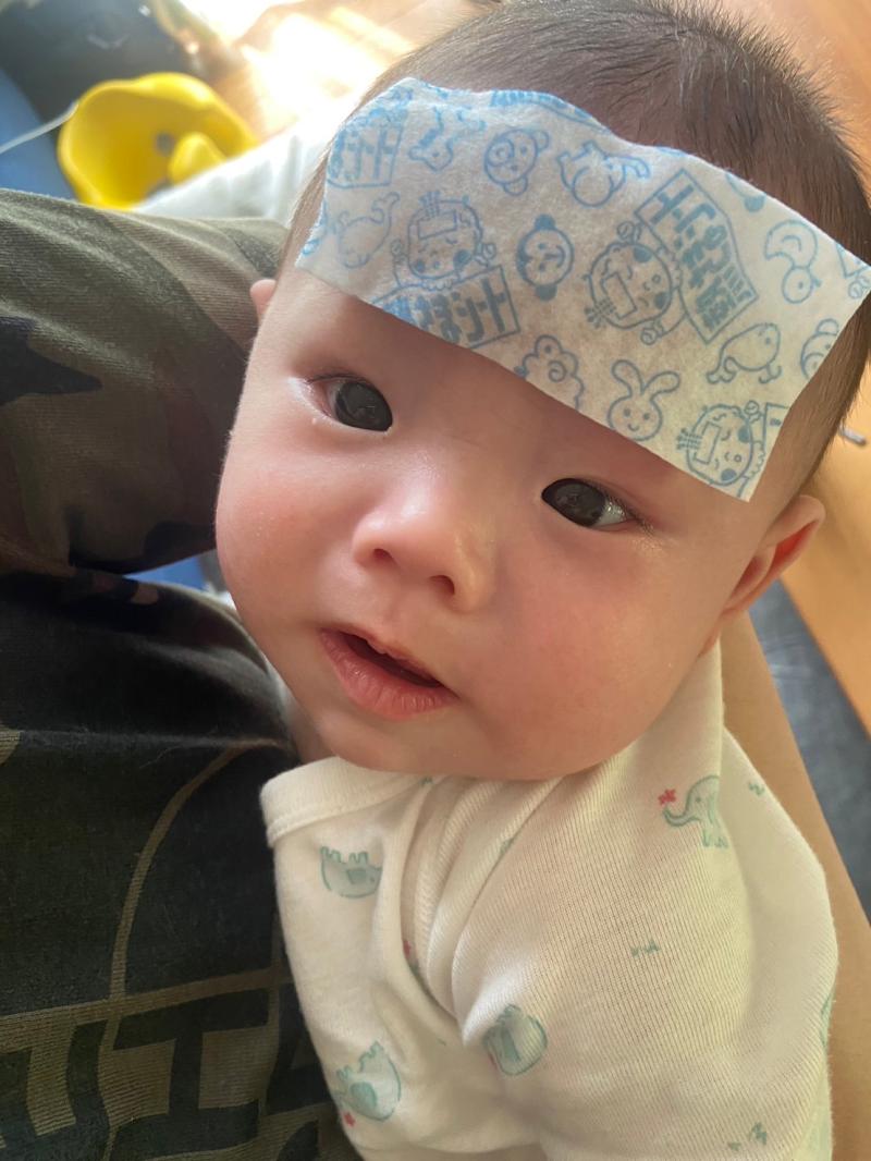熱を出した孫ちゃん